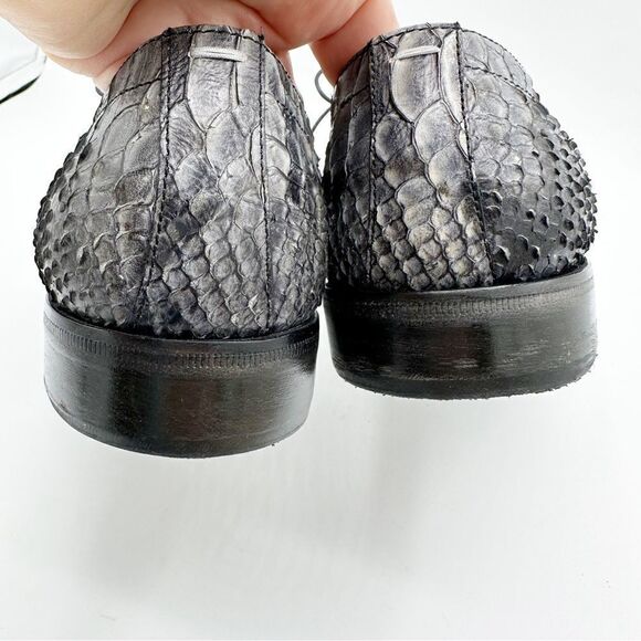 MAISON MARGIELA Gray Snakeskin Tie  Oxford Brogue Sz‎ 37.5 US 7 - Picture 7 of 14